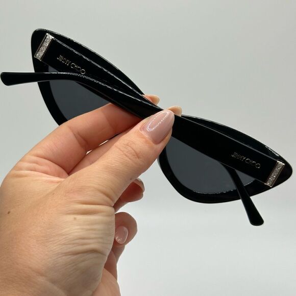 JIMMY CHOO Sunglasses ADDY/S 0807 IR Black/Grey Women NEW main image 10